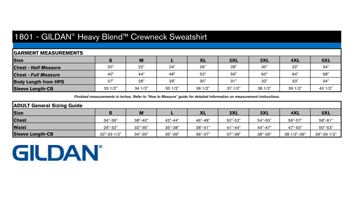 Adult Gildan Crewneck Sweater