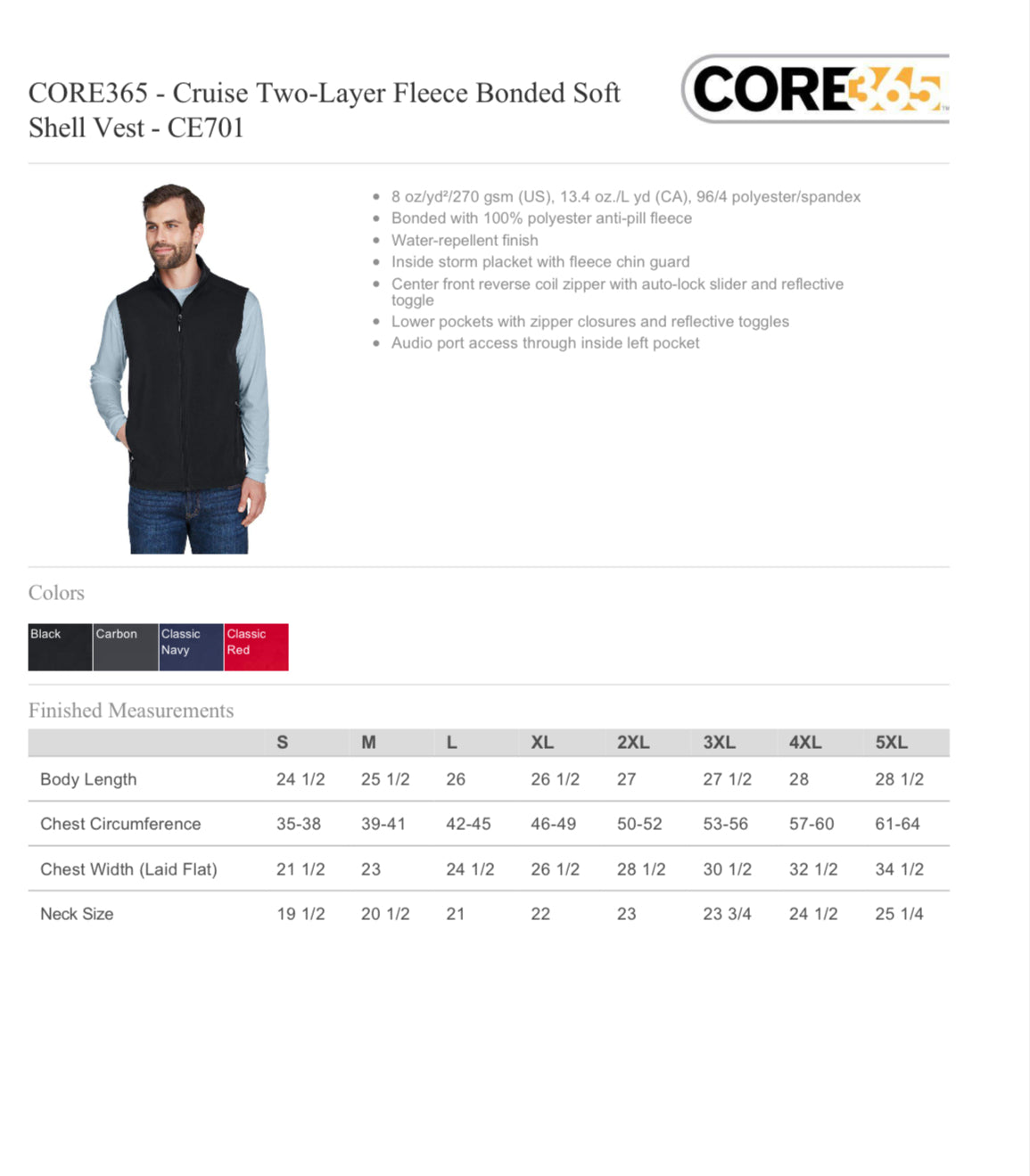 CICU Men’s Vest