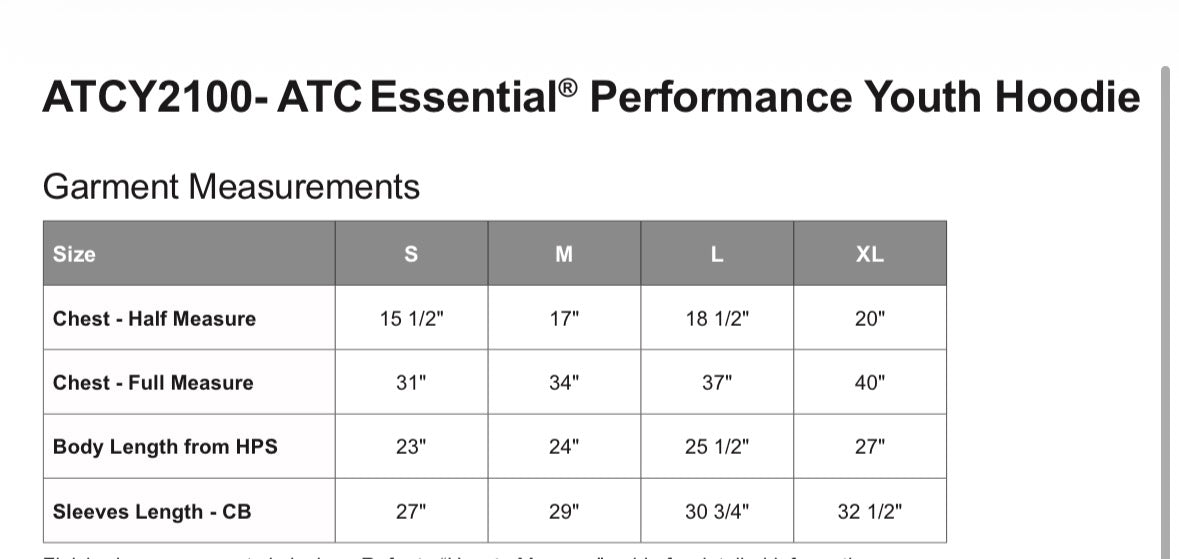 Youth ATC Performance Polyester Hoodie (CKS)