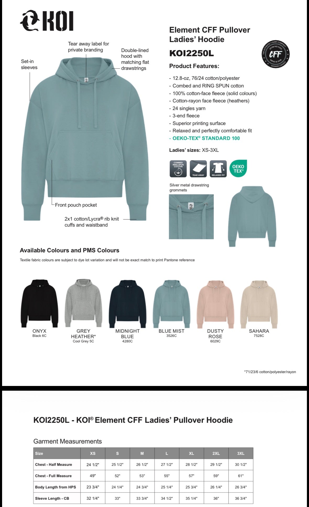 Koi Ladies Hoodie