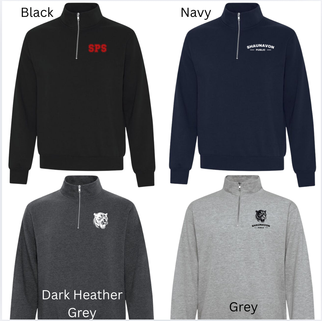 Adult ATC 1/4 zip sweater