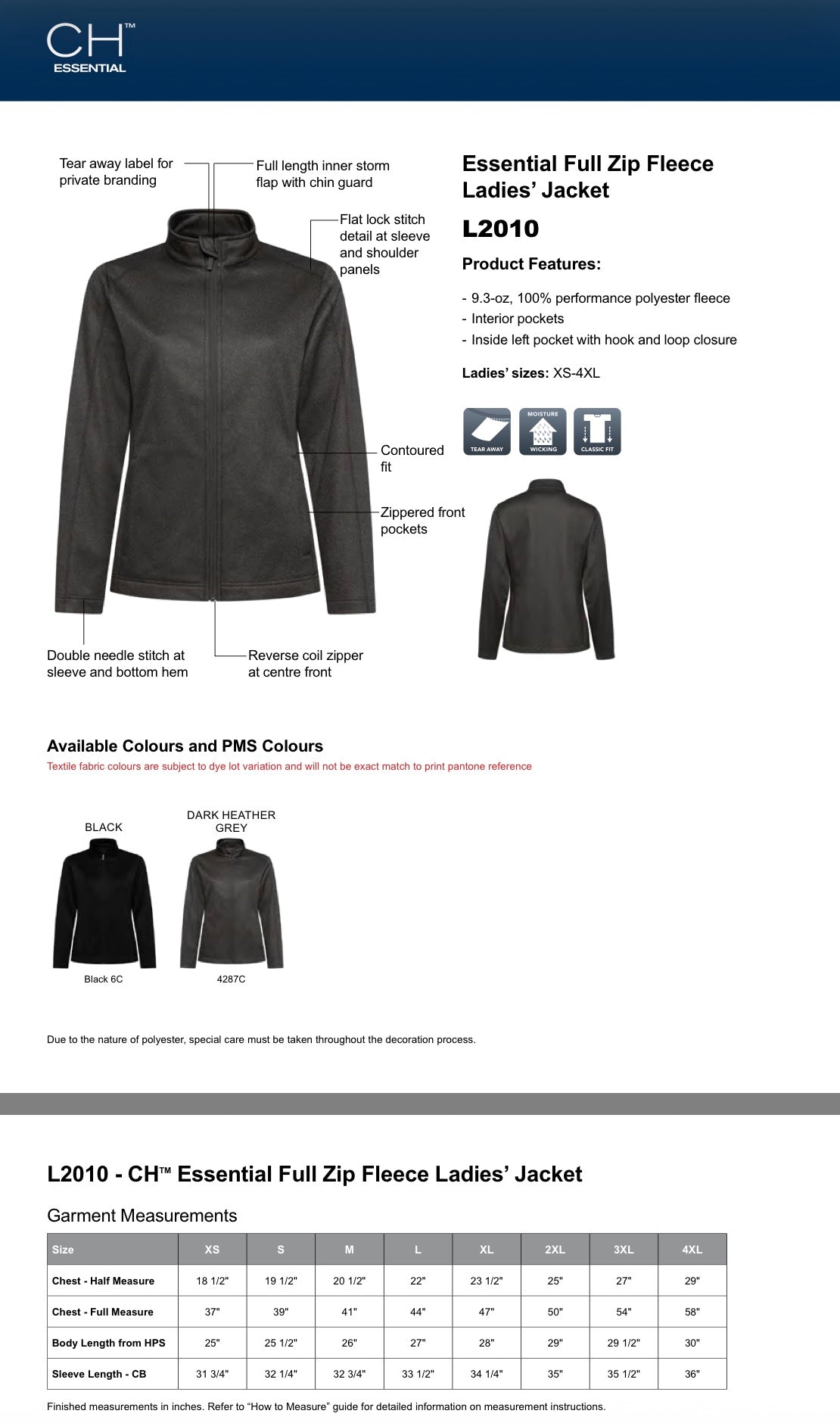 CICU Ladies CH Jacket