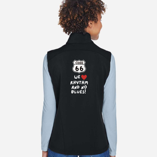 Ladies Core 365 Vest with Code 66 logos