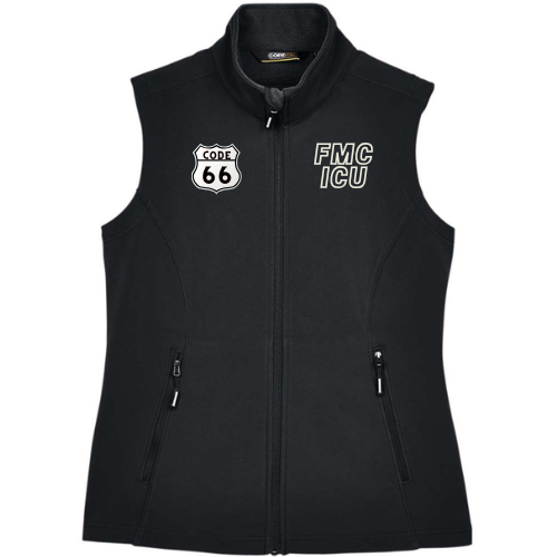 Ladies Core 365 Vest with Code 66 logos