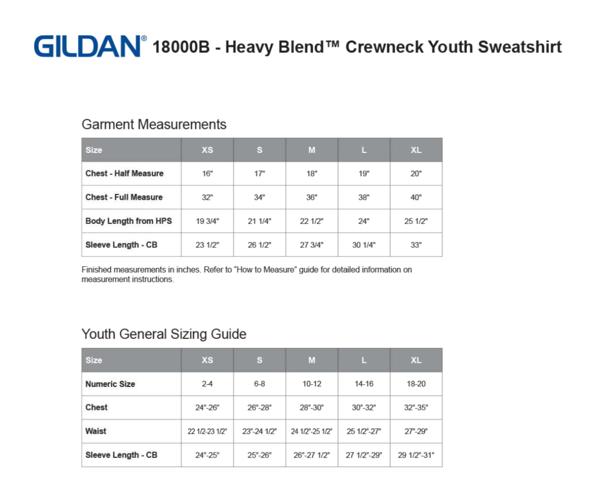 Youth Gildan Crewneck Sweater