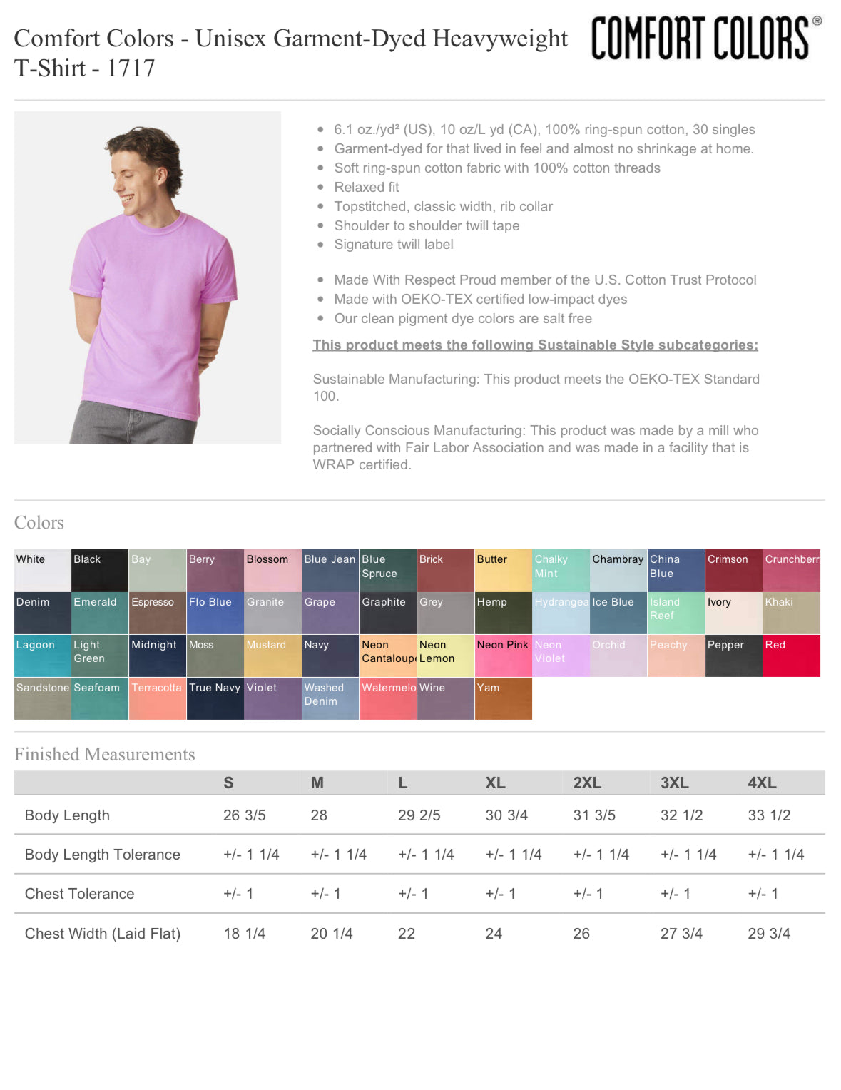 CICU Comfort Colors Tee