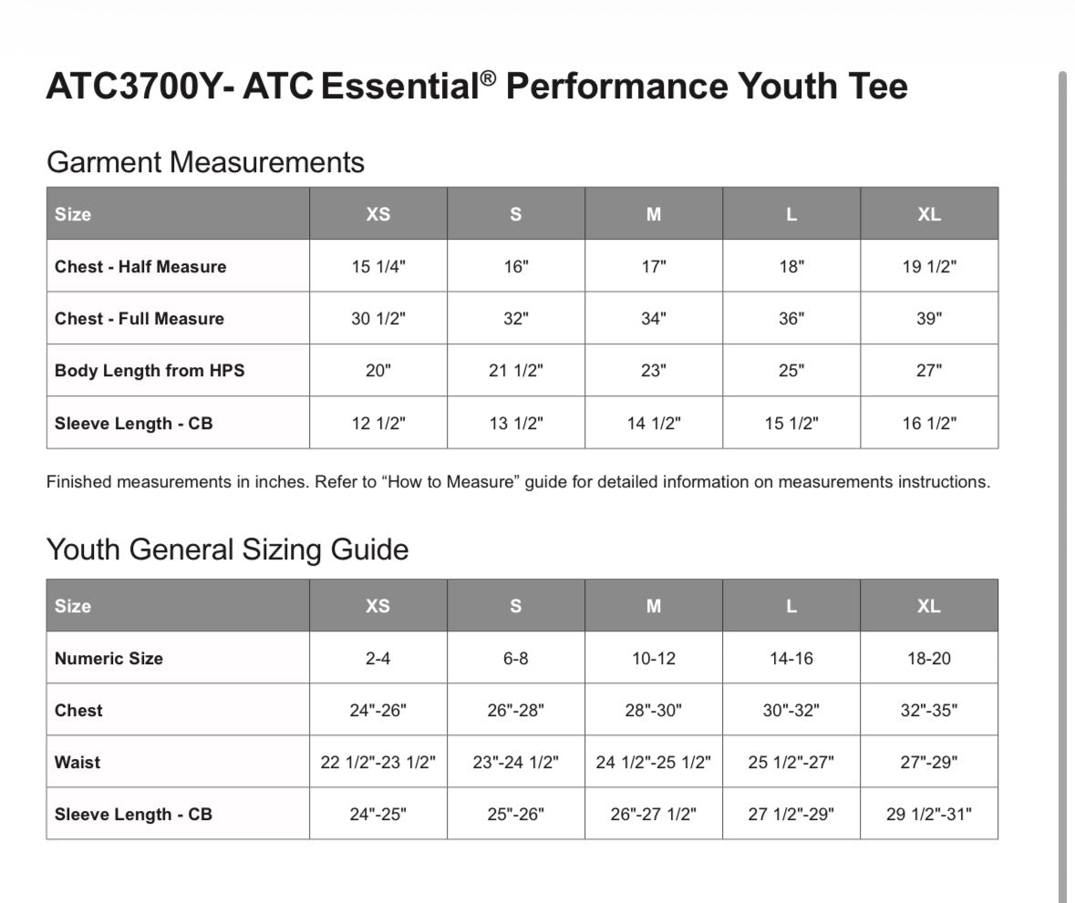 Youth ATC Performance Tshirt (CKS)