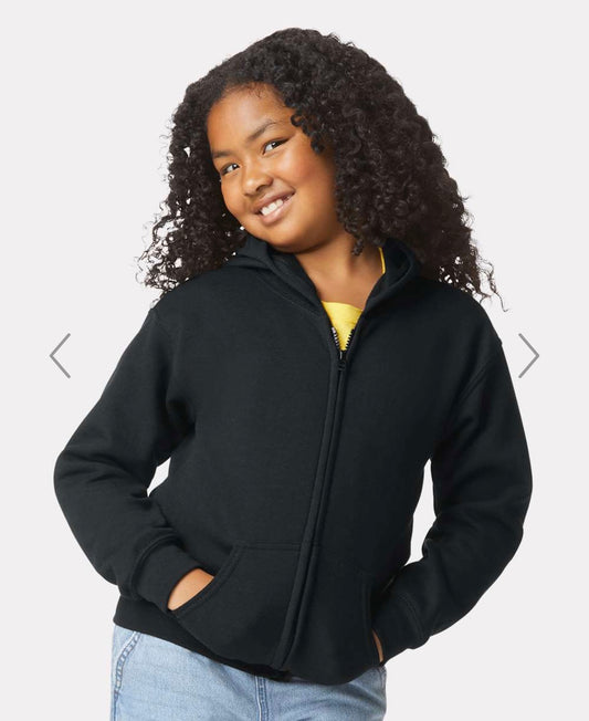 Gildan Youth Zip Up Hoodie