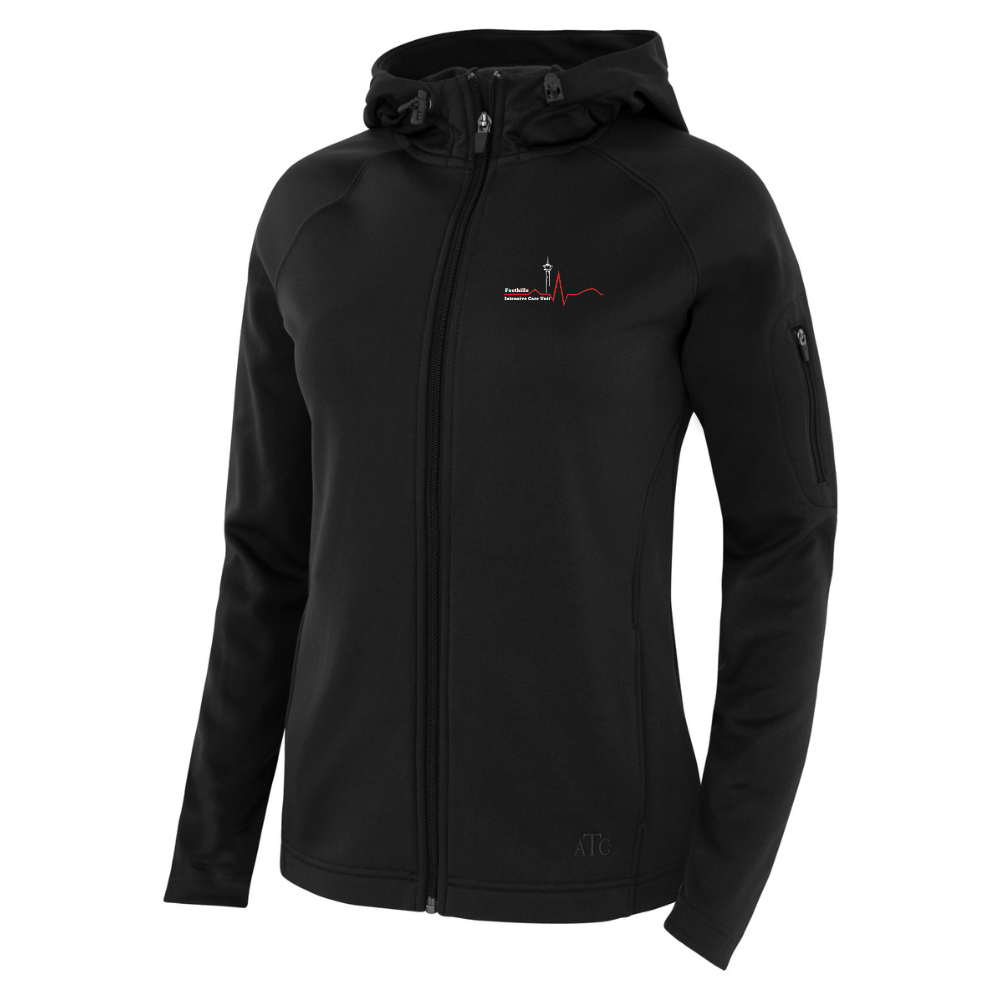 Ladies ATC PTECH Fleece Hooded Jacket